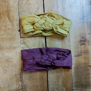 Baby girl headbands celtic knot handmade nylon bundle 2 holiday Christmas